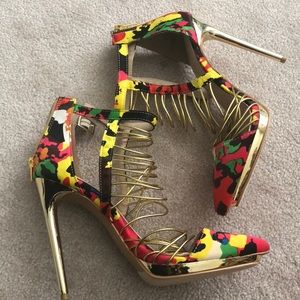 Liliana Multi-Color Pointed Toe Heels